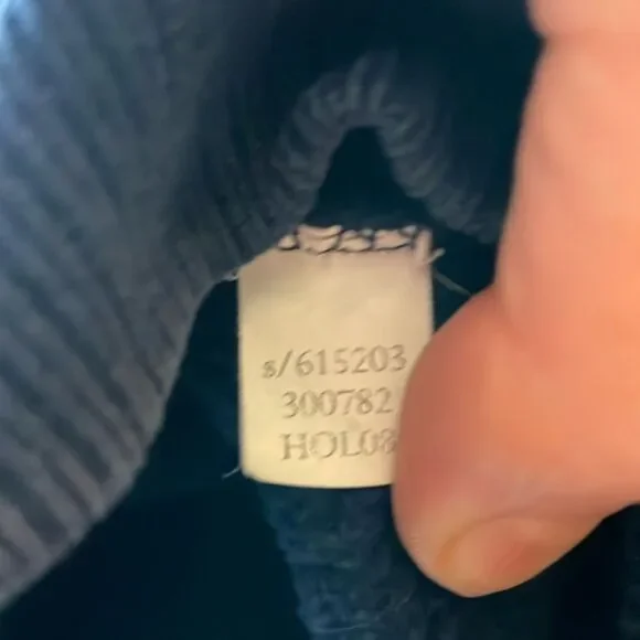 Old Navy Y2K Hooded with faux fur Sweatshirt Navy Blue size XL - Picture 9 of 11